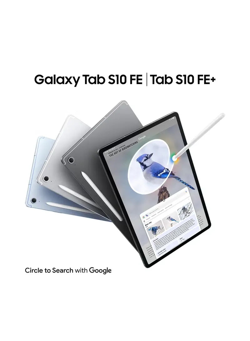 Samsung Galaxy Tab S10 FE Plus – 12GB RAM | 256GB | Wi-Fi | Silver | Middle East Version
